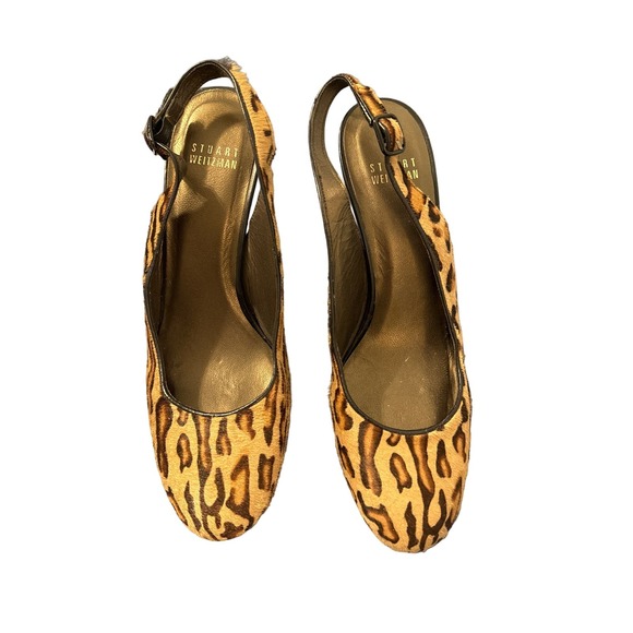 Stuart Weitzman Platform pumps, leopard print, Size 7, Medium Width Pre-owned - Picture 2 of 7